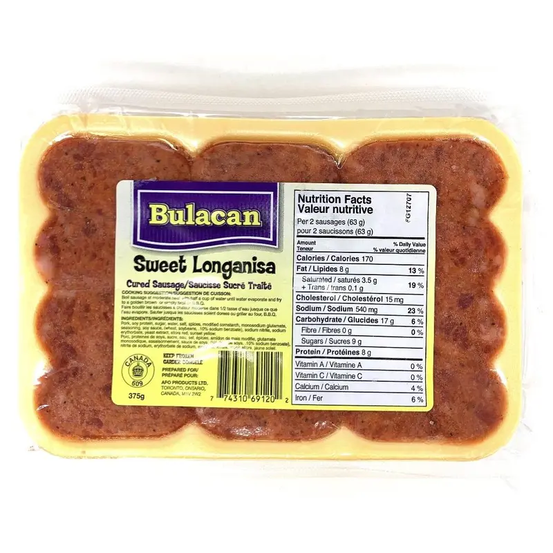 Bulacan Sweet Longanisa