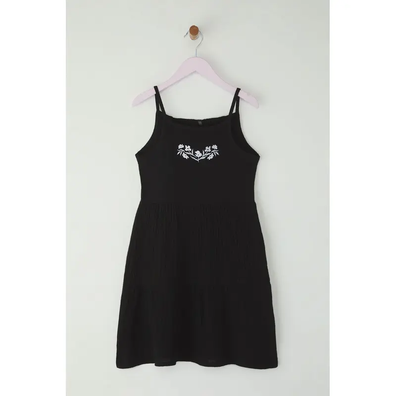 kds Girls Embroidered / Embroidered Mini Sleeveless Casual/daily Regular Dress
