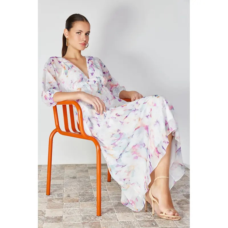 Women's Abstract Maxi Short Day / Night Regular Dress