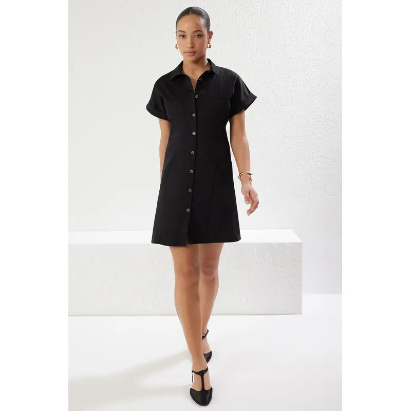 Women's Plain Mini Short Casual Regular Dress