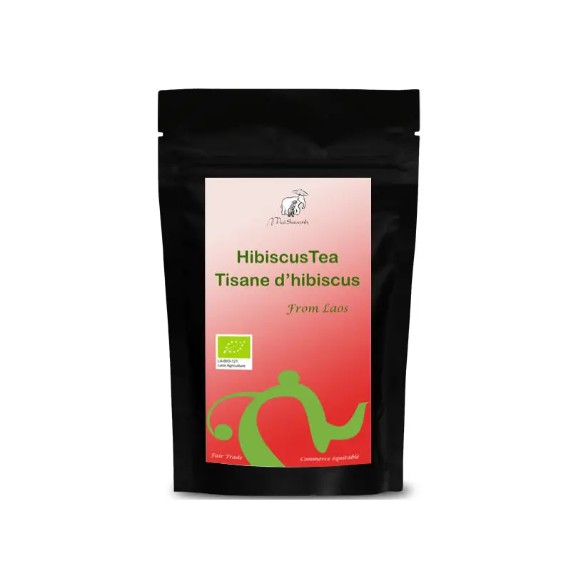 Premium Hibiscus Tea - Organic Tisane d'Hibiscus 50g | Mai Savanh Lao