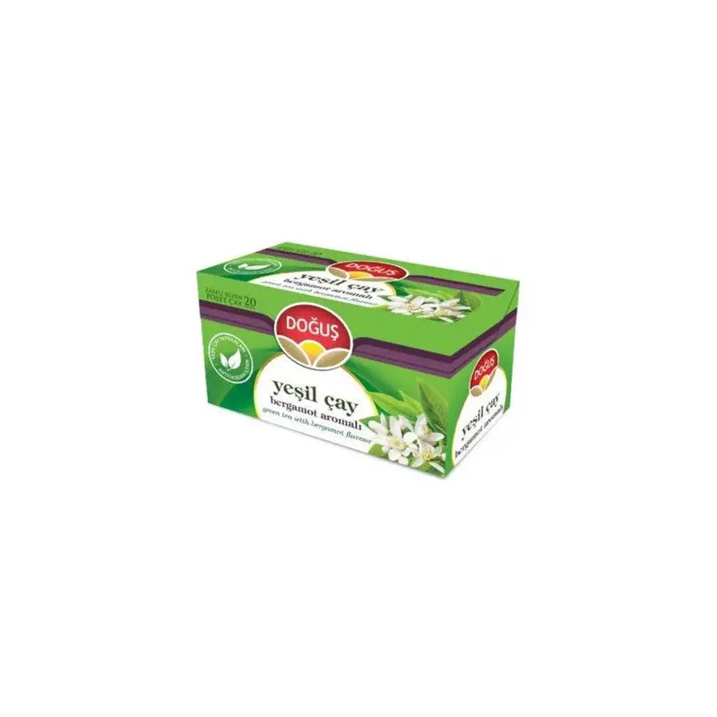 6-Pack Dogus Bergamot Green Tea 20-Pack 35 Gr. (Herbal Tea)