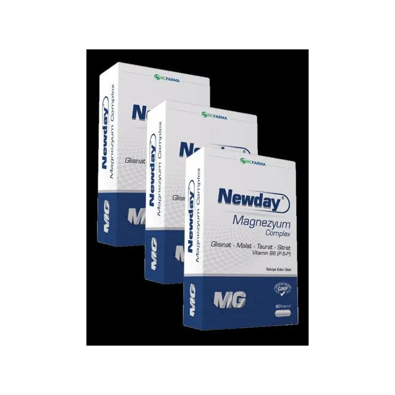 Newday Magnesium Complex 60 Capsules X3