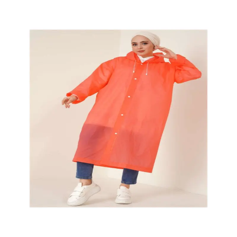 Waterproof Raincoat Pomegranate Flower