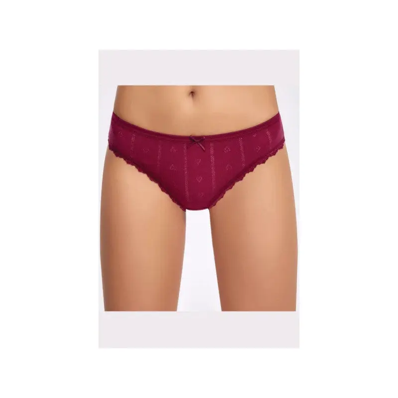 Jacquard Transfer Ribbed Bikini Panties