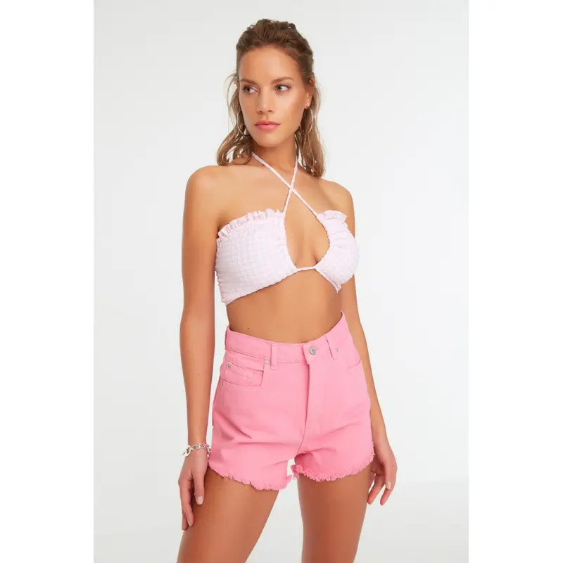 High Waist Beach Shorts & Bermuda Tbess22Sr0395