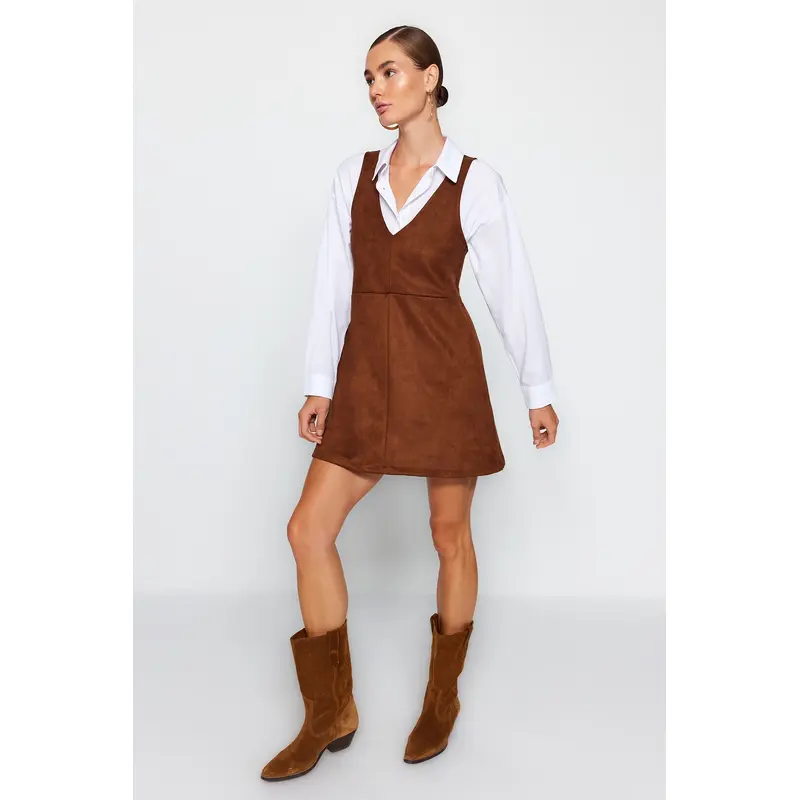 Women's Plain Mini Sleeveless Casual Slim Fit Dress