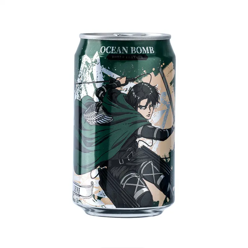 YHB OCEAN BOMB Honey Flavour Sparkling Water - Attack on Titan (Levi Ackerman)  (330mL)