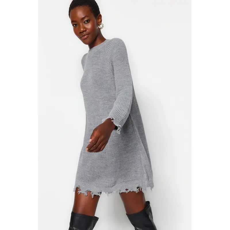 Women's Plain Mini Long Casual Oversize Dress