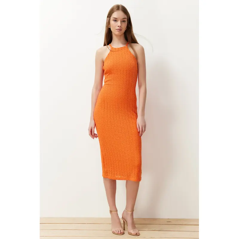 Women's Unifarben Midi Spaghetti Straps Casual Regular Fit Dresses