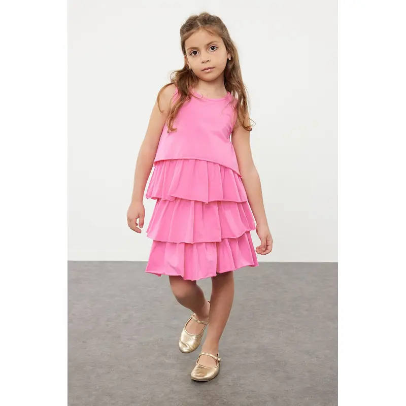 kds Girls Unifarben Maxi Short Casual Regular Fit Dresses