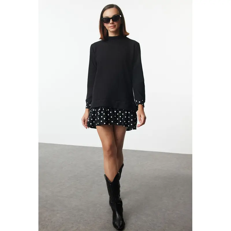 Women's Spotted Mini Long Casual/daily Regular Dress