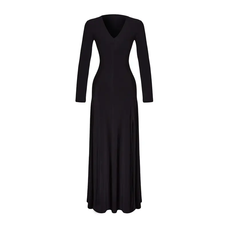 Women's Straight Maxi Long Day And Night Slim Dress