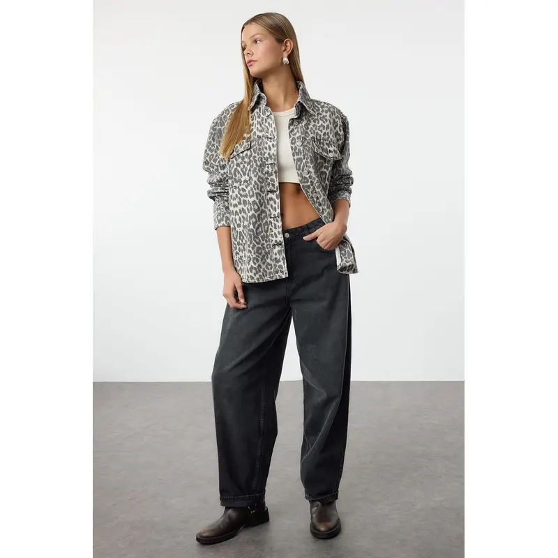 Women's Very Colorful Animals Long Regular Blazer Jacket