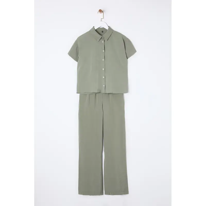 Women's Plain Short Casual Regular Two Piece Sets