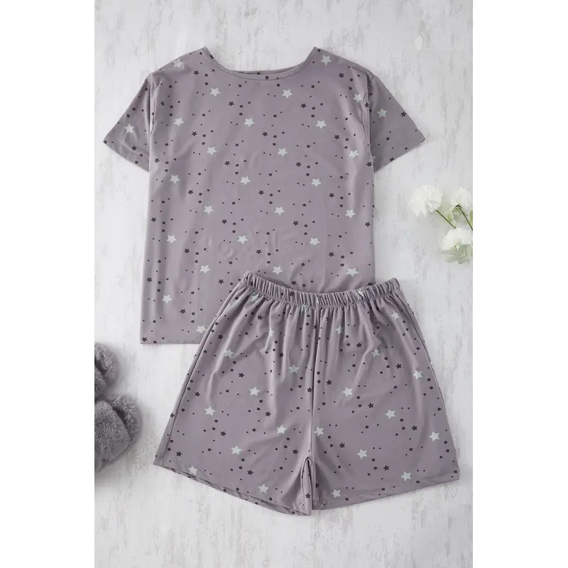 Curve Women's Galaxy Short Regular Plus Size Pajama Set