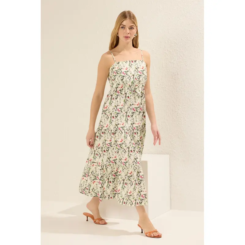 Women's Very Colorful Flowering Midi Hanging Casual/daily Regular Dress