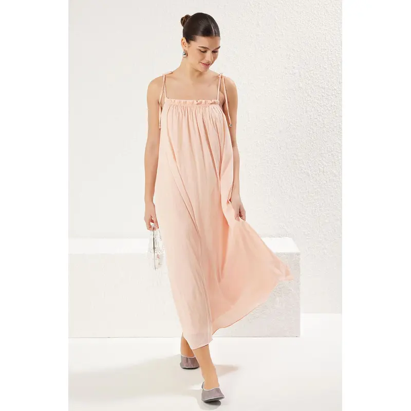 Women's Rosa Plain Maxi Spaghetti Strap Casual Relaxed Fit Dress