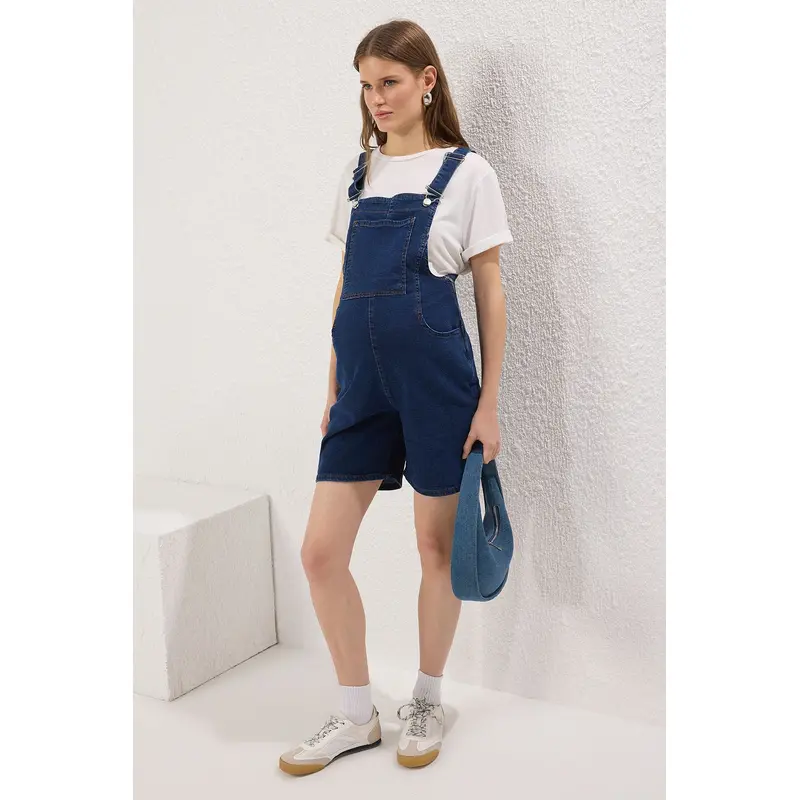 Curve Women's Straight Hanging Regular Plus Size Jumpsuit