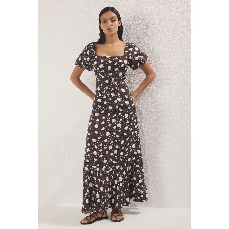 Women's Tropical Maxi Short Casual/daily Regular Dress