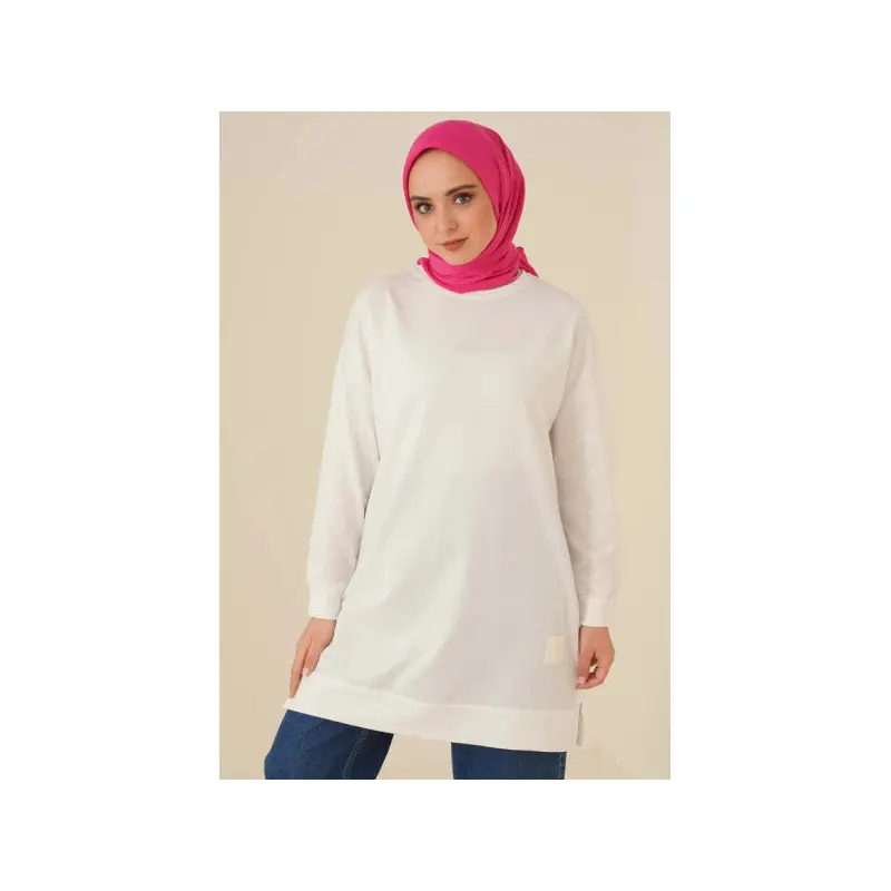 Casual Crest Tunic White
