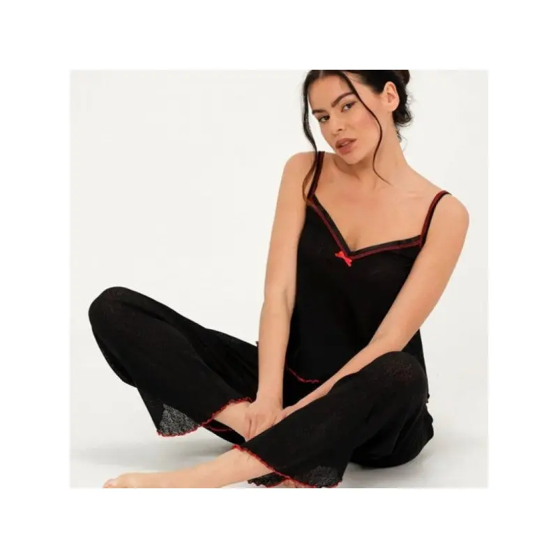 Women's Pajama Set with Rope Strap - Dowry Pajamas - Valentine's Day Special Series