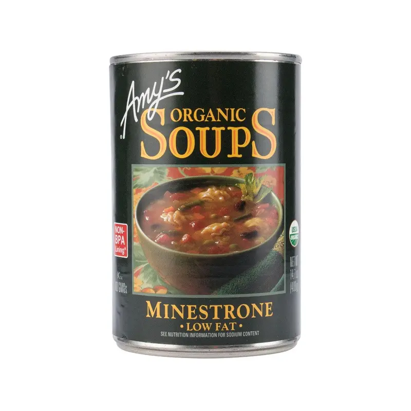 AMY'S KITCHEN Organic Soups - Low Fat Minestrone  (400g)