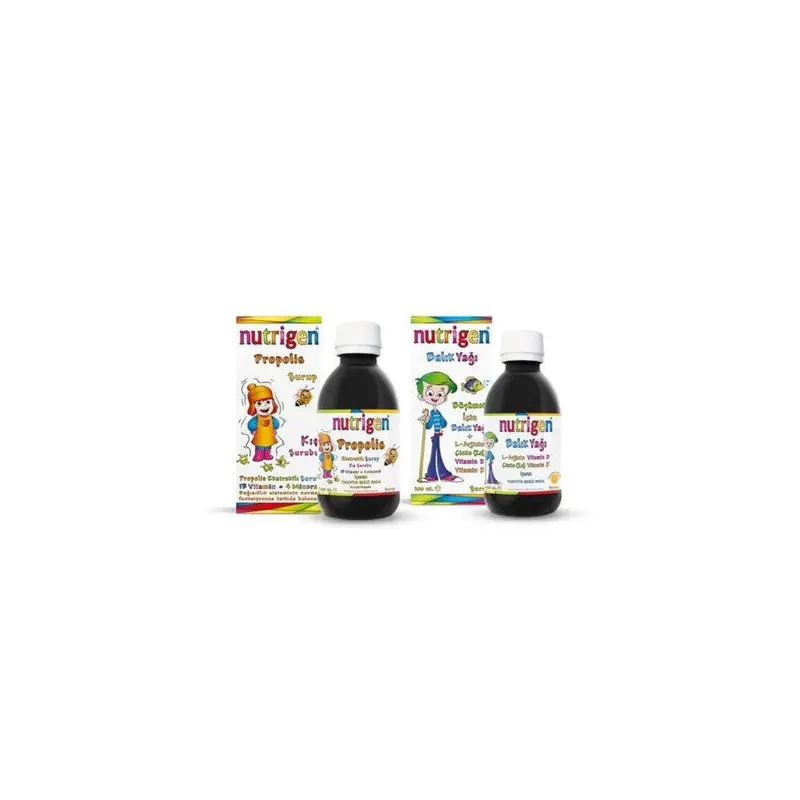 Nutrigen Winter Package - Propolis Syrup 200 Ml + Fish Oil Syrup 200 Ml