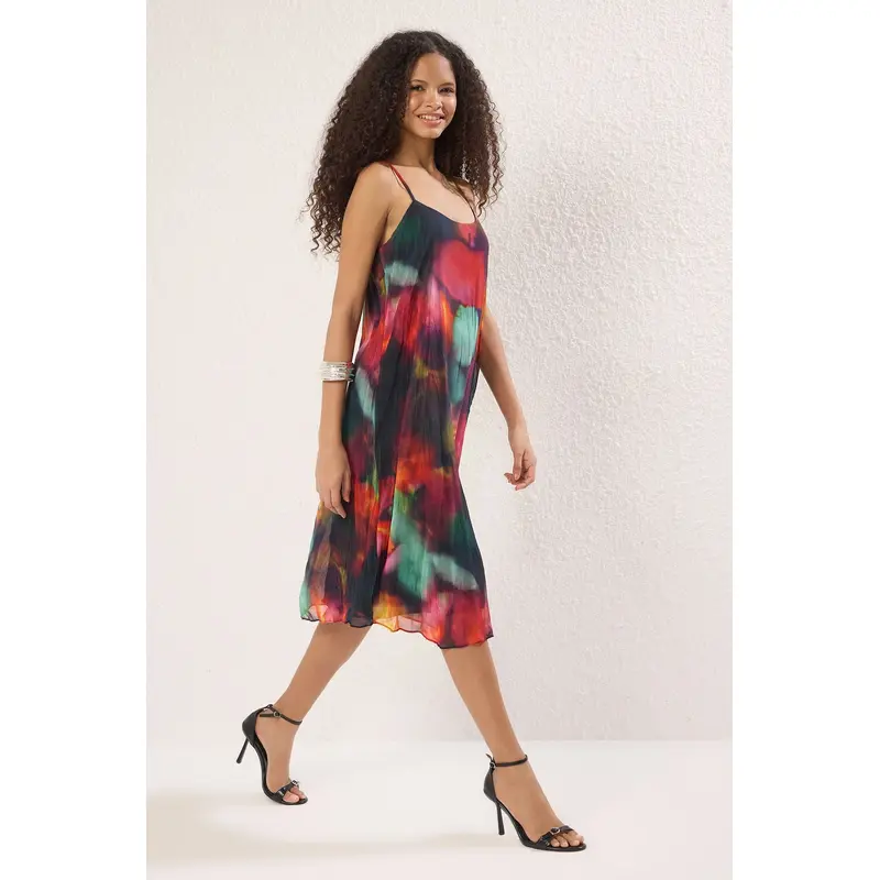 Women's Very Colorful Abstract Midi Sleeveless Casual/daily Relaxed Dress