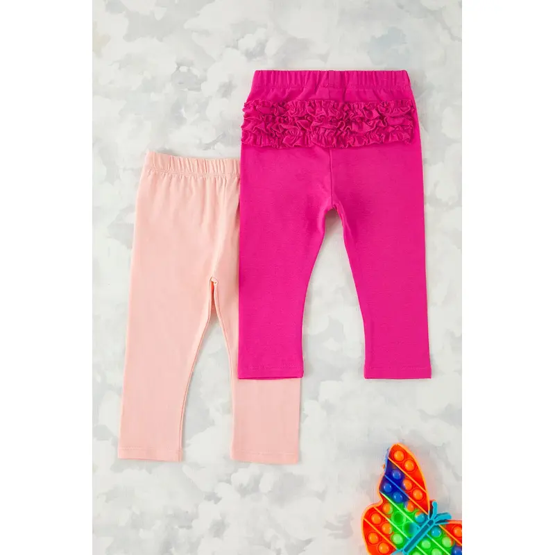 kds Girls Navy Blue Straight Regular Normal Waist Leggings