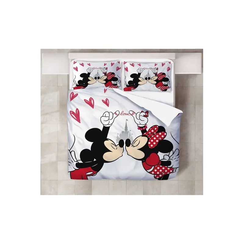 Minnie Kiss 3D Digital Printing Double Duvet Cover Set (Duvet Cover And 2 Pillowcases) Hmny-15