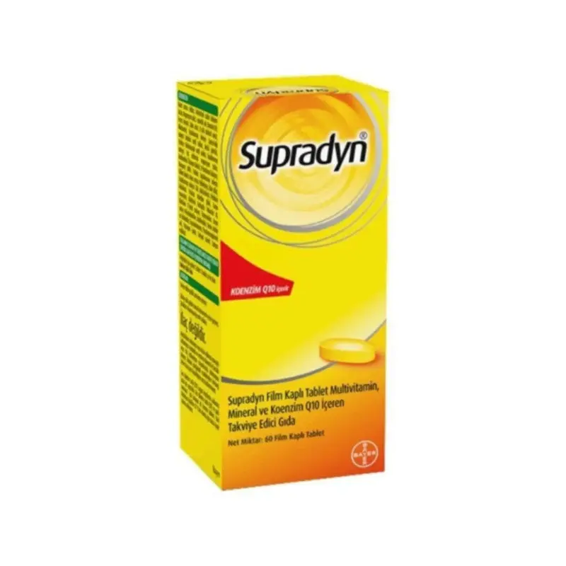 Supradyn Multivitamin Mineral Ve Koenzim Q10 60 Tablet