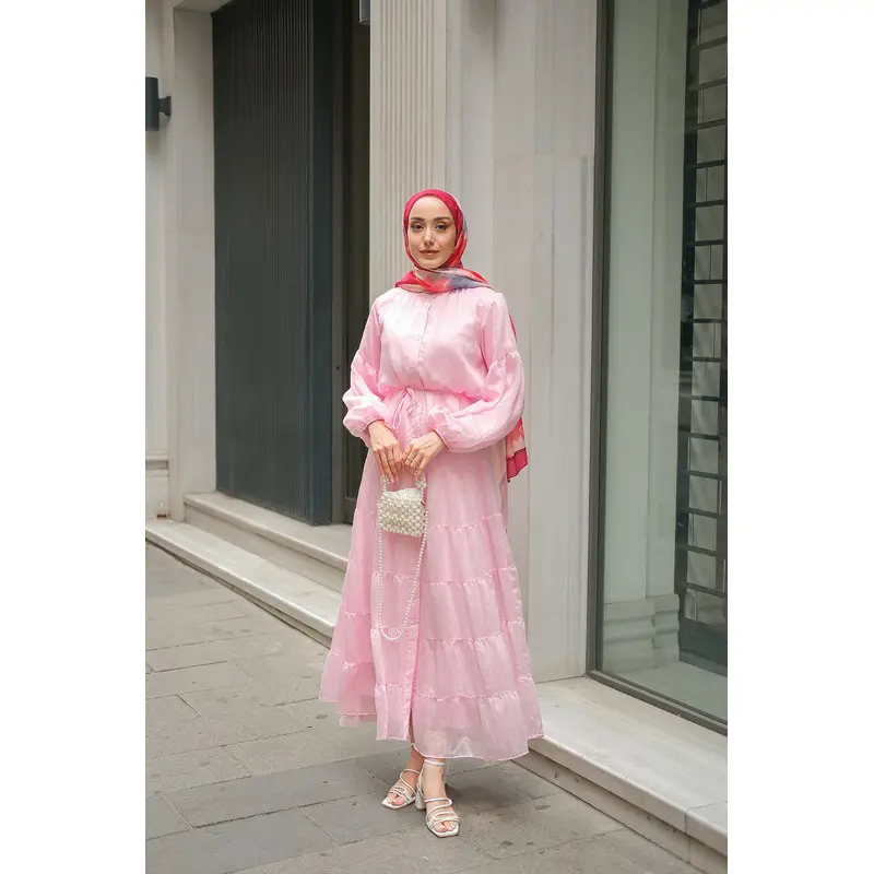 Lined Tulle Dress Pink