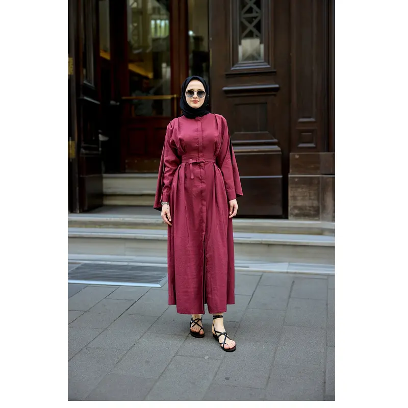 Cape Dress Burgundy