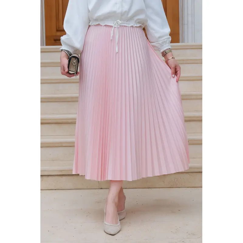 Elisa Pleated Skirt Light Pink