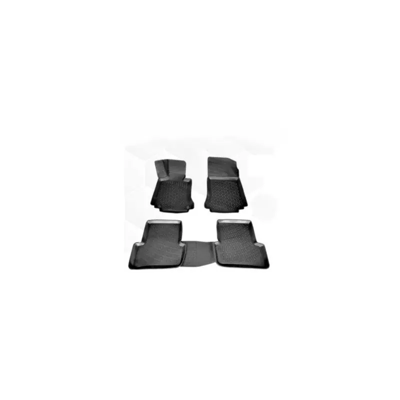 Mercedes C180 W204 20072014 3D Black All-Weather Floor Mats (4-Piece Set)