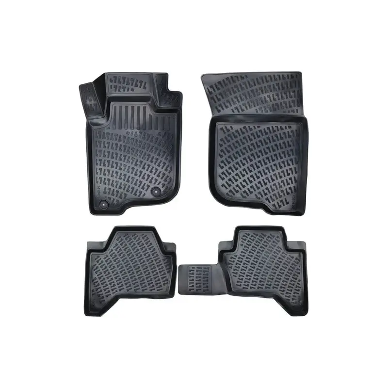 Mitsubishi Pajero 2008 3D Black Car Floor Mats