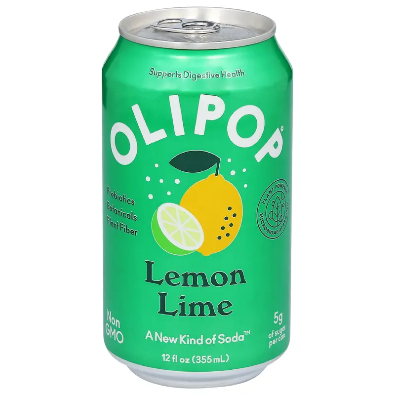 Olipop Lemon Lime Soda 12 fl oz