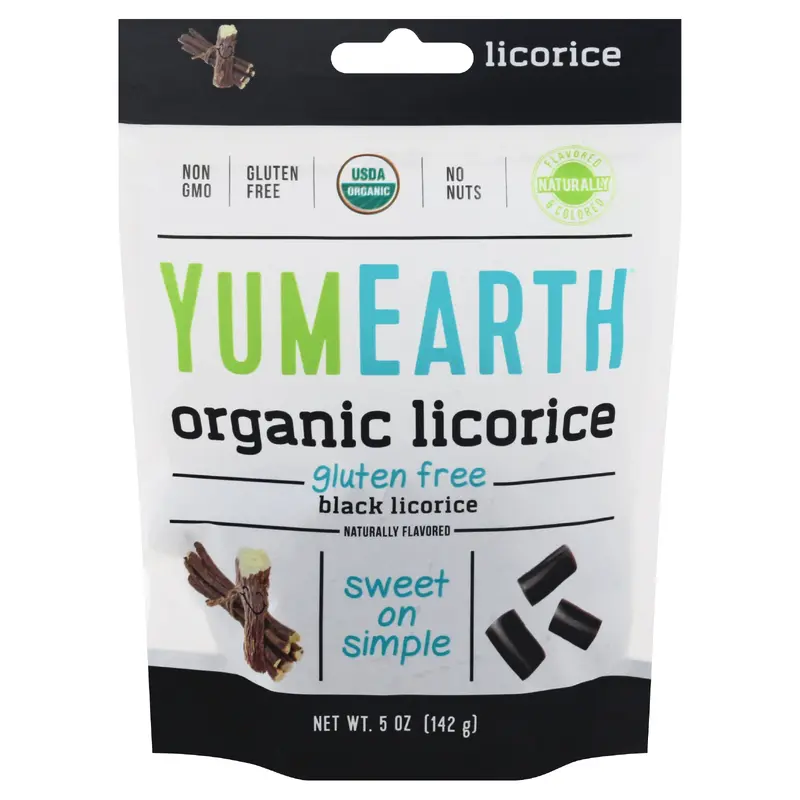 YumEarth Organic Black Licorice 5 oz