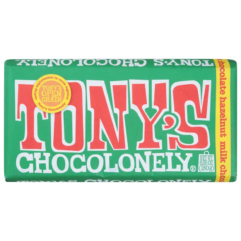 Tony's Chocolonely Hazelnut Milk Chocolate 6.35 oz