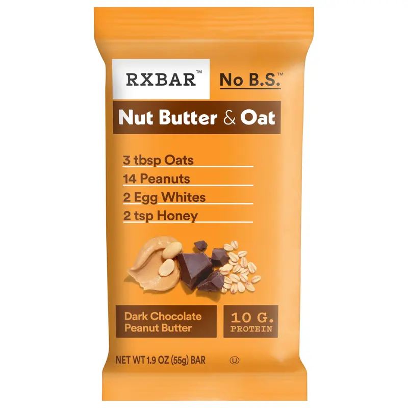 RXBAR Nut Butter and Oat Dark Chocolate Peanut Butter Protein Bars