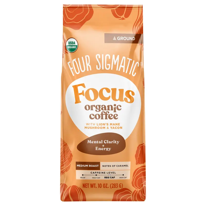 Focus Org Med Roast Ground Coffee 10oz