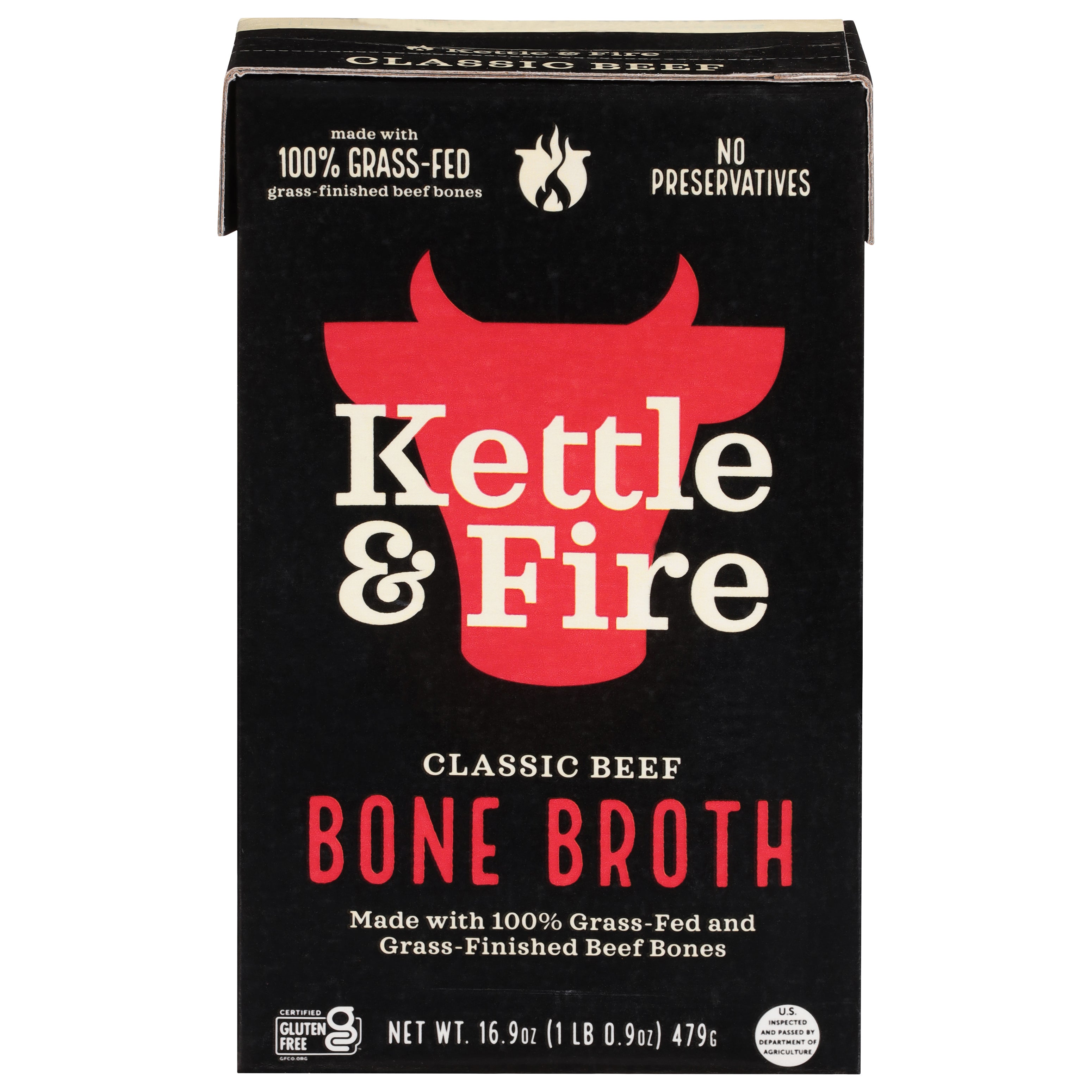 Kettle & Fire Classic Beef Bone Broth 16.9 oz
