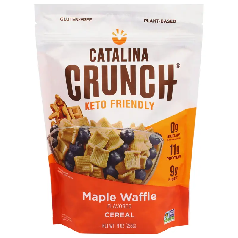 Catalina Crunch Zero Sugar Maple Waffle Flavored Cereal 9 oz