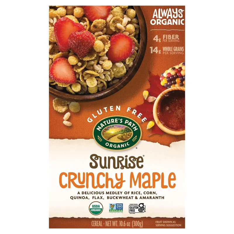 Nature's Path Organic Crunchy Sunrise Maple Cold Cereal 10oz Box